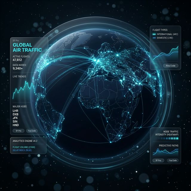 research global flight data UI